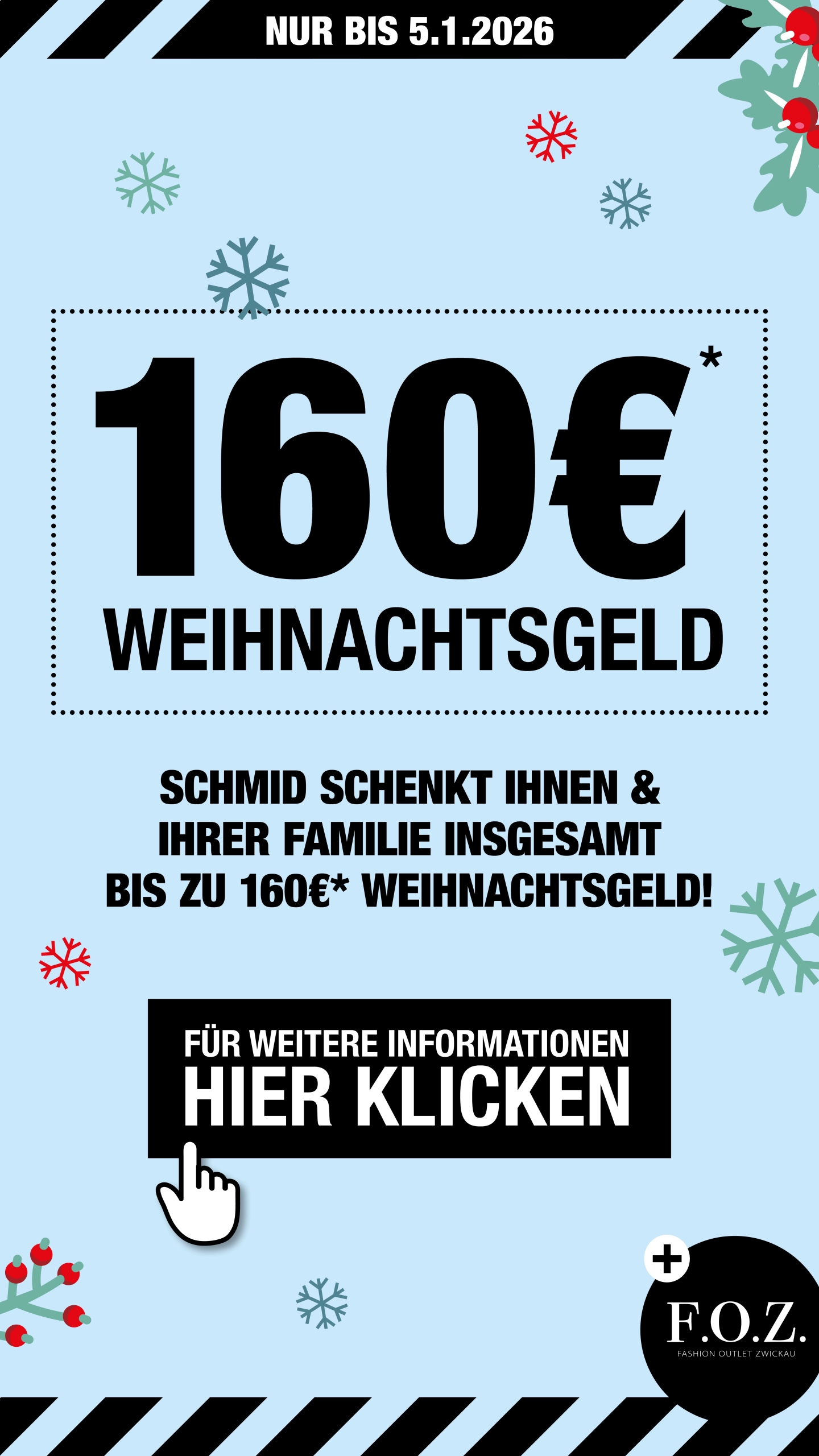 WEIHNACHTSGELD FÜR ALLE – BEI SCHMID!